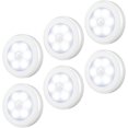 thumbnail image 1 of Luz de sensor de movimiento mejorada, luz nocturna LED inalámbrica con pilas, luces de armario que se pegan en cualquier lugar, luces de escalera, luces seguras para pasillo, baño, dormitorio, cocina, 1 of 8
