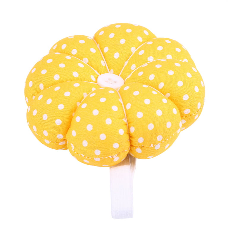 Pin Cushions for Sewing Cute,Sewing Pin Cushion, Pumpkin Sewing Pin  Cushion1 pcs Pumpkin Fabric Sewing Pin Cushion with Elastic Wrist Belt (# 1)