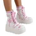 thumbnail image 3 of Dsscvnef New Punk Motorcycle Thick Sole Mid Boot Women's Motorcycle Boot Women's Mid Boot, 3 of 9