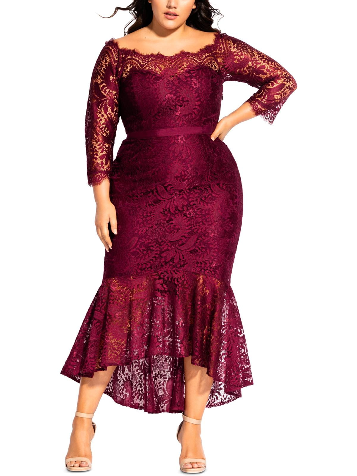 city chic estella off the shoulder dress