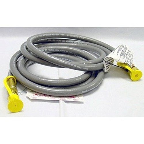 Gas Gas 3/8" Natural Gas Quick Release Disconnect 10' Feet Grey Hose
