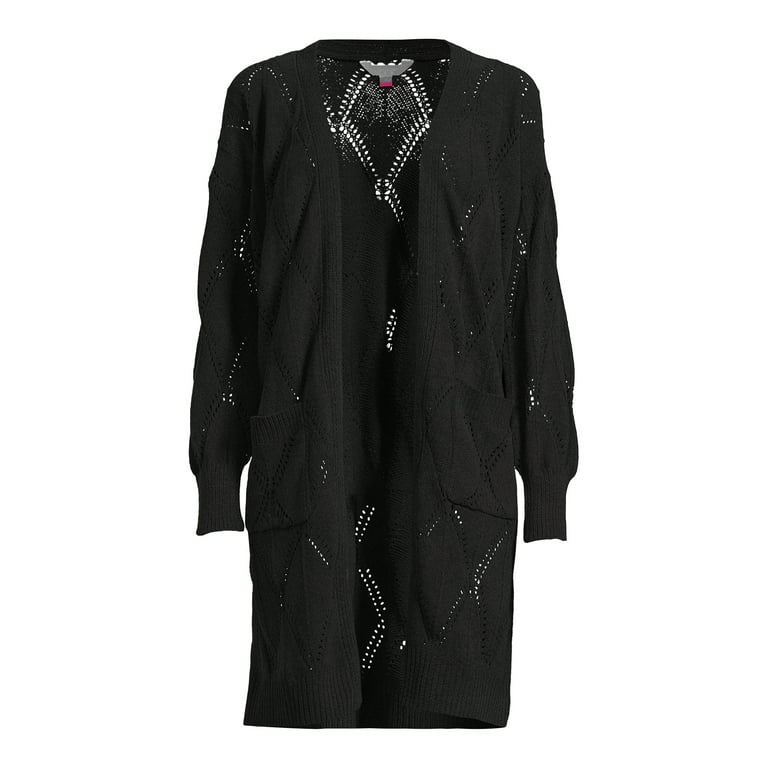 Pointelle duster cardigan online