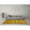 thumbnail image 3 of Ahgly Company Indoor Rectangle Abstract Yellow Modern Area Rugs, 7' x 10', 3 of 4