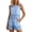 Sky Blue 09, variant on Karymi Womens Workout Tops 2-Piece Eyelet Cutout Outfit, Crew Neck Sleeveless Tank Top Elastic Waist Shorts with Scalloped Hem, Summer Casual Set Short Sleeve Shirts for Women
