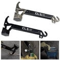 thumbnail image 3 of Camping Stainless Steel Multi-function Tent Hammer Nail Puller Bottle Opener Grey, 3 of 9