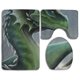 thumbnail image 1 of ABPHQTO Dragón verde Juego de alfombras de baño de 3 piezas Alfombra de baño Alfombra de contorno y tapa de inodoro ABPHQTO Cont-CHAPPLE-24225, 1 of 2