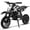 Black, variant on Kids Dirt Bike, Perfect Starter Gas Dirt Bike for adventure,Sturdy 50cc dirt bike for Beginner 42×28×28in,2-Stroke,Red
