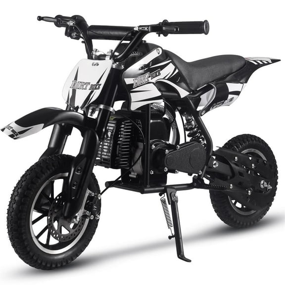 SAY YEAH Dirt Bike,50cc Mini Dirt Bike for Age 8  with Safety Kill Switch,Top Speed 25mph,Supports up to 180lbs,Black