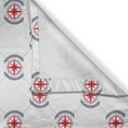 thumbnail image 3 of Ambesonne Compass Kitchen Curtains, Diamond Windrose Leaf, 55"x39", Dark Blue Dark Coral, 3 of 3
