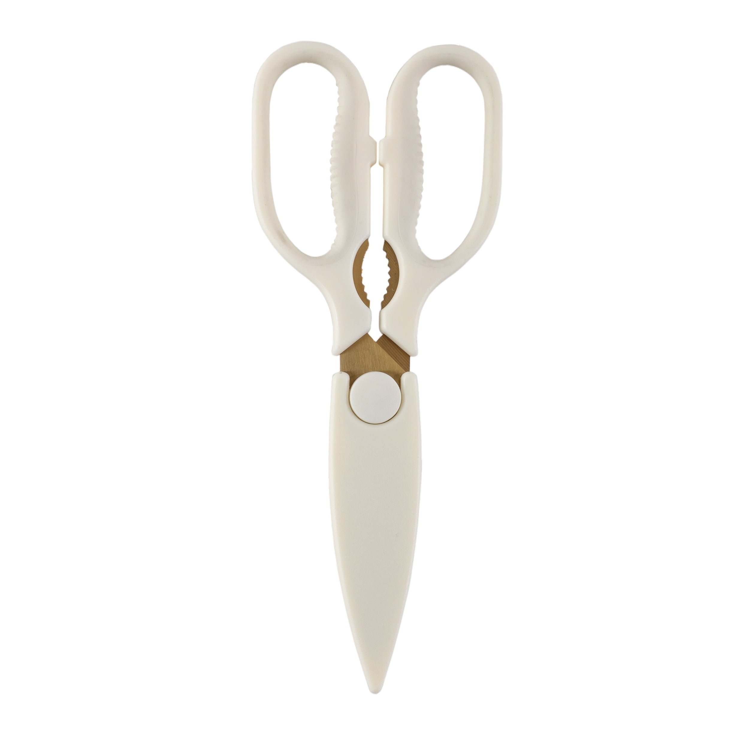 Cook with Color Stainless Steel Kitchen Shears, Utility Kitchen Scissors for Food, Herbs, Poultry, & Meat