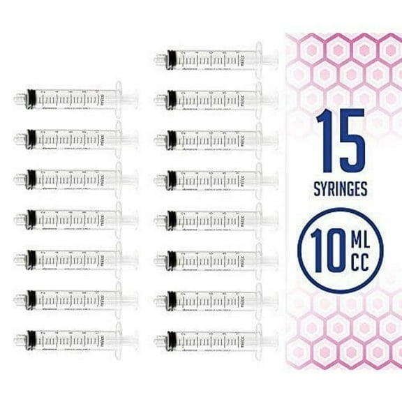 MEDca 10ml Oral Syringe Cover- 15 Syringes Medicine Dosing Containers