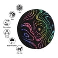 thumbnail image 4 of Naloa Rainbow Glitter PVC Leather Spare Tire Wheel Cover Spare Tire Cover, for Car Truck SUV Camper Trailer Universal Fit(14-17in)-16 inch, 4 of 6