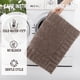 thumbnail image 5 of MeyJey Juego de 4 Tapetes de Baño, Tapetes de Baño, Tapete de Baño de Microfibra Antideslizante, Ultra Suave, con Contorno en Forma de U, Tapete de Baño para Baño, Ducha en el Suelo Interior, Marrón, 5 of 15