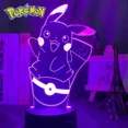 thumbnail image 5 of Luz de noche Led 3D de Pokémon para niños, figuras de Anime de juguete, lámpara de mesita de noche de Pikachu Linda para niños, decoración de dormitorio, regalo de cumpleaños, nuevo, 5 of 5