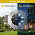 thumbnail image 5 of Solar Ground Lights 8 Packs, 8 LED Solar Garden Lights, Outdoor Solar Disk Lights Outdoor In-ground Landscape Lights for Pathway Yard Walkway Patio Lawn Path (Cold White), 5 of 7