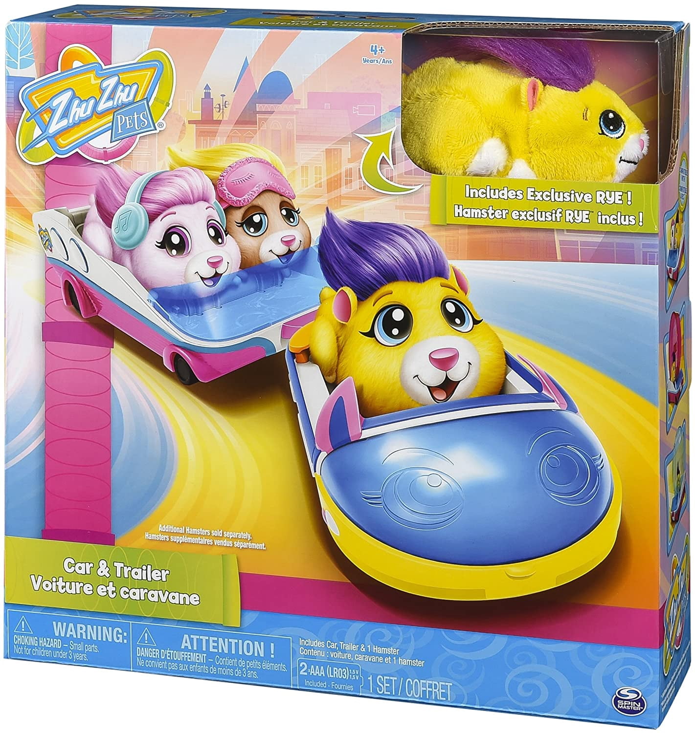 Zhu Zhu Pet - Car and Trailer with Exclusive Interactive Hamster