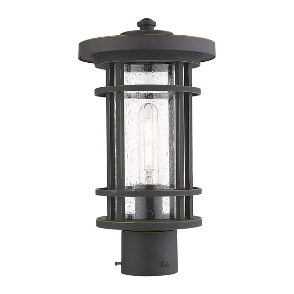 Z-Lite 570PHM-533PM-ORB Jordan 17" Outdoor Metal Post Light, Bronze
