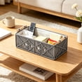 thumbnail image 5 of Macrame Storage Basket, Boho Decor Box, Handmade Woven Decorative Countertop Toilet Tank Shelf Cabinet Organizer for Bedroom Livingroom Home (1PC, Gray), 5 of 8