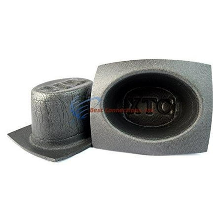 6x9 oval large frame acoustic foam car speaker baffles 1 pair vxt69 install