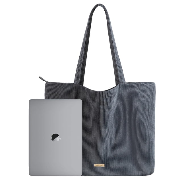 Bolso de tela VANDEL Corduroy para mujeres y hombres con cremallera y bolsillos