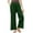 2-1-Green, variant on SELONE Green Wide Leg Workout Pants for Women Plus Size Lounge Pants Cotton Linen Wide Leg Cropped Trouser Loose Casual Long Beach Pants Drawstring Solid Lightweight S Tall Breathable Summer Clothes