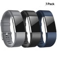 thumbnail image 1 of 3Pcs Silicone Straps Replacement Wristband Watch Band for Fitbit Charge 2, 1 of 8