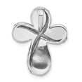 thumbnail image 4 of Sterling Silver Crystal Blue Laser Glitter Texture Pendant, 4 of 4