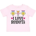 thumbnail image 3 of Inktastic I Love Robots Cute Robotics Girls Toddler T-Shirt, 3 of 5