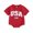 Red, variant on 4th of July Baby Rompers Infant Girls Boys Fuzzy Letter Flag Embroidery Crew Neck Short Sleeve Bodysuits Summer Jumpsuits