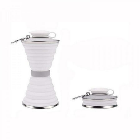 

500mL Silicone Folding Water Bottle Travel Cup Telescopic Drinking Cup Outdoor Sports Travel Home Bottle