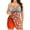 Orange, variante sur PMUYBHF Ensemble de Bikini Taille Haute pour Femmes, Tankini Grande Impression Numérique, Maillot de Bain Fendu pour Station Thermale, Orange m