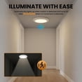 thumbnail image 2 of Saker Magnetic Ceiling Light, 8000mAh Battery Operated LED Ceiling Lamp with Remote Control, 3 CCT Dimmable 3000K/4000K/6000K, Magnetic Mount for Closet Hallway Garage Laundry Room (3 Sets), 2 of 8