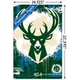 thumbnail image 3 of NBA Milwaukee Bucks - Maximalist Logo 23 Wall Poster, 14.725" x 22.375", 3 of 5