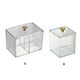 thumbnail image 5 of Cateissary Bolsa de maquillaje Estuche de almacenamiento Cajas de cosméticos Mano de obra fina Hisopo de algodón Accesorios para el hogar Tapa Almacenamiento y organización del hogar Pequeño, 5 of 6