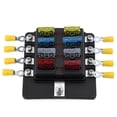 thumbnail image 1 of 8 Way Blade Fuse Box Holder Fuse Blocks con Indicador LED 10Pcs Fuses 10Pcs Terminales Con CACAGOO Bloque de fusibles, 1 of 7