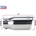 thumbnail image 3 of DC Sport Universal Bolt On Exhaust Slant Cut Tip 2.875 Inlet 3.87 Outlet, 3 of 7