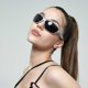 thumbnail image 3 of AI-style futuristic glasses for men and women, street millennial spicy girl sunglasses（Light black）, 3 of 4