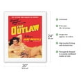 thumbnail image 2 of The Outlaw - Staring Jane Russell - Directed by Howard Hughes - Vintage Film Western Movie Poster by George Hurrell c.1942 - Fine Art Rolled Canvas Print 16in x 20in, 2 of 4