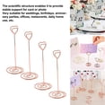 thumbnail image 4 of 20pcs Heart Shape Table Photo Holder,Table Number Card Holders Table Picture Stand Place Card Holder Place Card Holders for Wedding Photos Food Signs Memo Notes Restaurant, 4 of 7