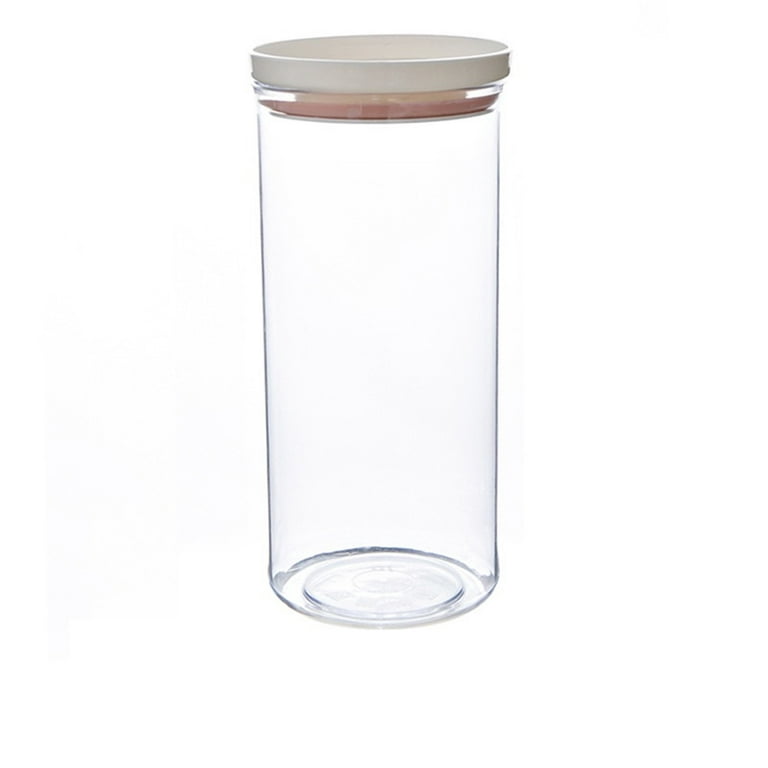 Food Container Stackable Good Sealing Clear Food Storage Jar Organizing