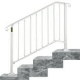 thumbnail image 1 of VEVOR Rampe d'Escalier, Rampes de Rampe d'Escalier Picket 3 s'Adapte à 3 Ou 4 Marches, Rampe d'Escalier Blanche Mate en Fer Forgé avec Kit d'Installation pour Marches Extérieures/intérieures, 1 of 9