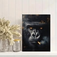 thumbnail image 2 of Qisvanset 12x16 Inch Smoking Gorilla Pop Art Canvas Wall Art, Trendy Animal Print Ready To Hang Home Decor, 2 of 8