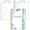 Teal-Flower, variant on Blood Pressure Log Book - Record & Monitor Your Daily Blood Pressure, Heart Rate Readings at Home, 5.8" x 8.5", Pink