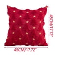 thumbnail image 3 of Christmas Light Pillow Covers Soft Multicolor Plush Snowflake Reindeer Shape Sofa Cover Home Decoration, 3 of 6