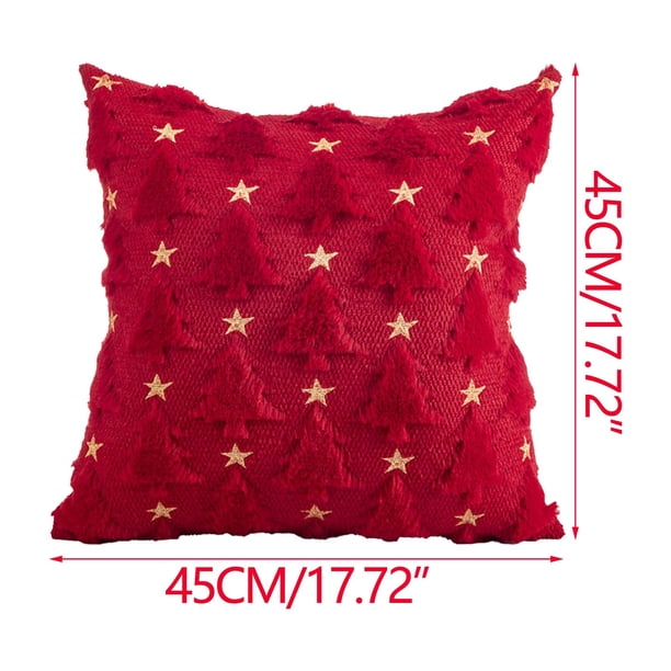 Juego De 4 Fundas De Almohada Navideñas, 45 X 45cm Fundas De Cojín Para