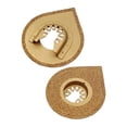 thumbnail image 4 of 2pc Oscillating Multitool Triangle Carbide Rasp Saw Blade Grind Blade Water Droplet Shaped Grinding Disc Trimming Blade, 4 of 5