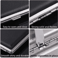 thumbnail image 3 of Cigarrera De Cuero Y Metal Malubero Negro, 3 of 3