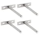 thumbnail image 5 of Soporte De Estante Flotante De 4 Pulgadas Soporte De Placa Ciega Soporte Oculto Con Tornillos Y Tacos De Pared Para Estantes Flotantes De Madera 4 Uds. Speravity TO004948-00, 5 of 7