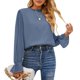 thumbnail image 1 of Blusa De Mujer, Manga Larga, Fibra De Poliéster, Transpirable, Cómoda, Blusa De Doble Capa Para Mujer Para El Trabajo ANGGREK Cocina, Decoración y Otros, 1 of 4