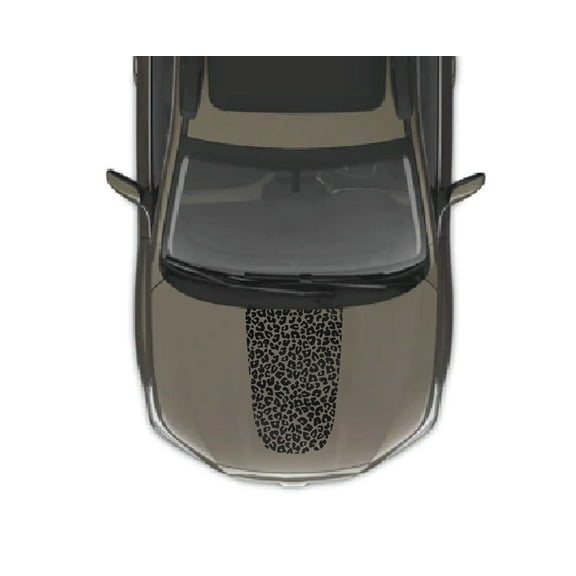 Leopard Print Blackout Hood Vinyl Decal Sticker Compatible with and Fits Subaru Outback 2010-2023